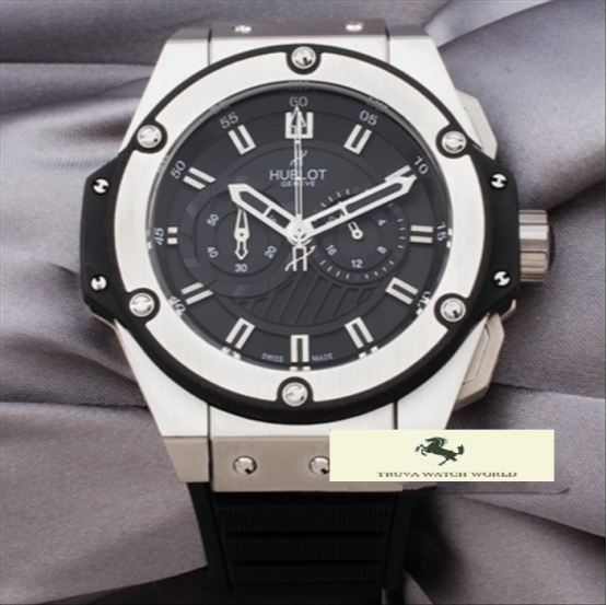 HK805 HUBLOT GENEVE KİNG POWER GÜMÜŞ KASA